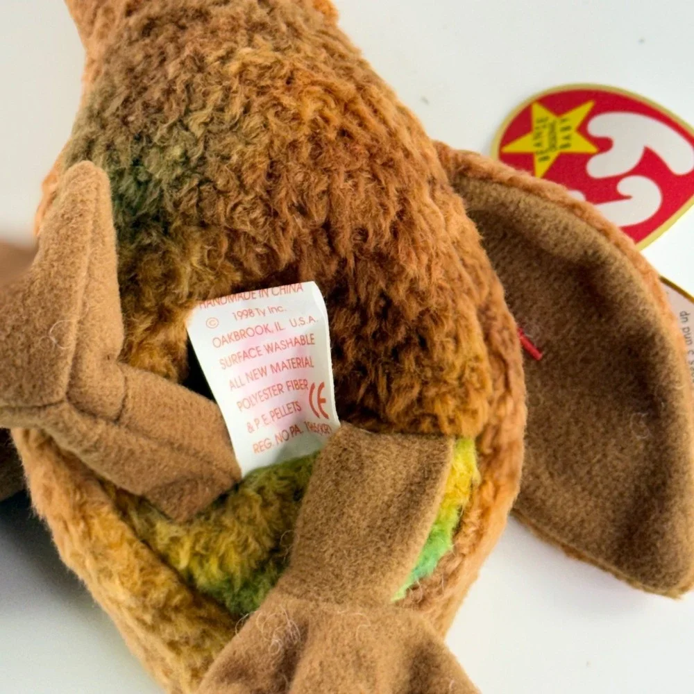 Ty Beanie Baby Beak The Kiwi Bird 1998 Retired Vintage Plush 4211 Mint Tag
